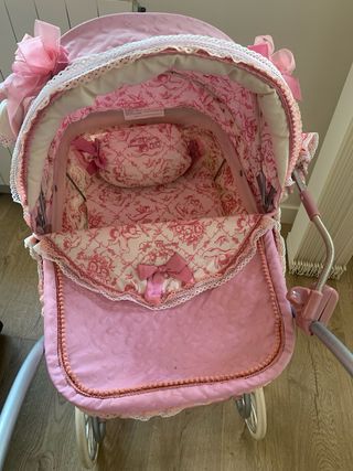 Cochecito de muñecas Martina rosa