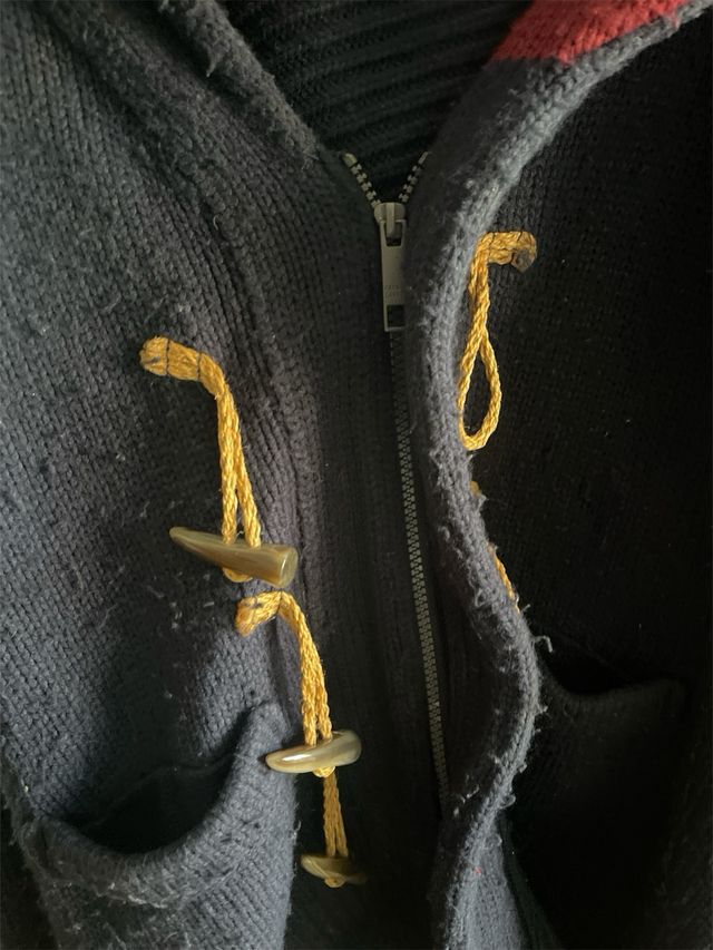 Cardigan Frankie Garage Blu/Rosso 
