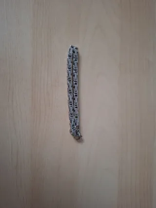 Pulsera eslabonada plateada