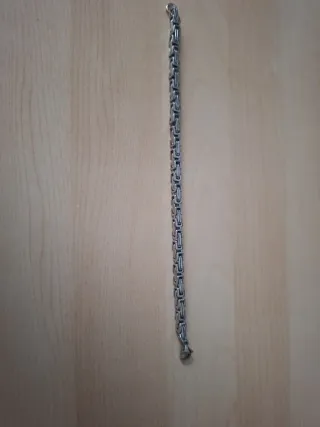 Pulsera eslabonada plateada