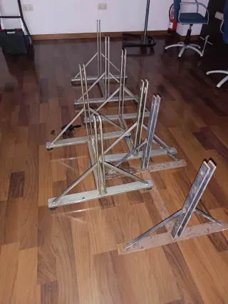 Soportes hierro mamparas