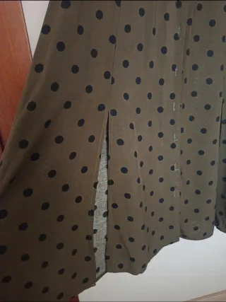 Vestido largo Mango lunares