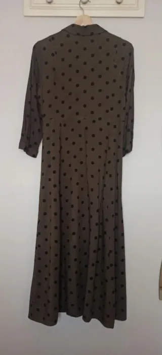 Vestido largo Mango lunares