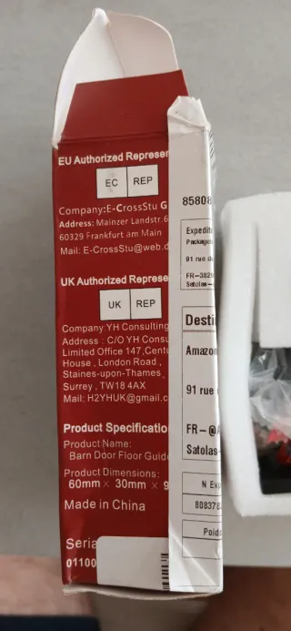 Guida per porta scorrevole Barn Door