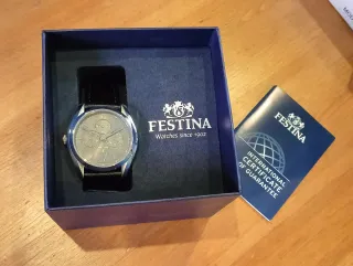 Reloj Festina Hombre Negro/Plata