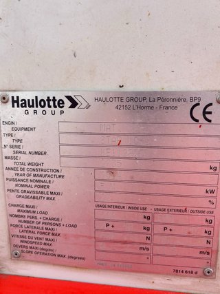Plataforma Elevadora Haulotte STAR 10