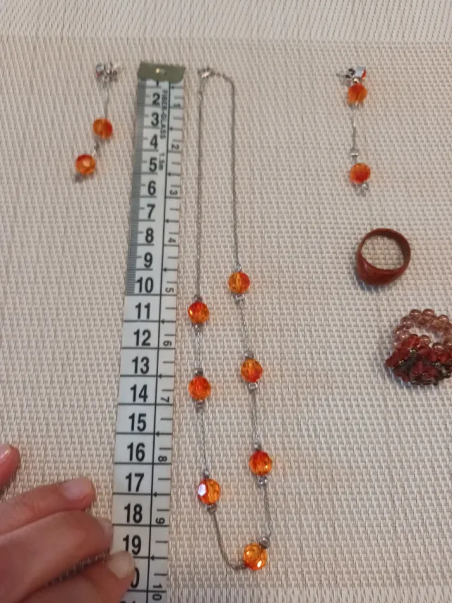 Conjunto de bisutería ámbar