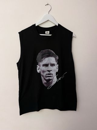 Camiseta sin mangas Messi Negra