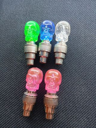 Tapones LED Calavera para Ruedas (5 uds)