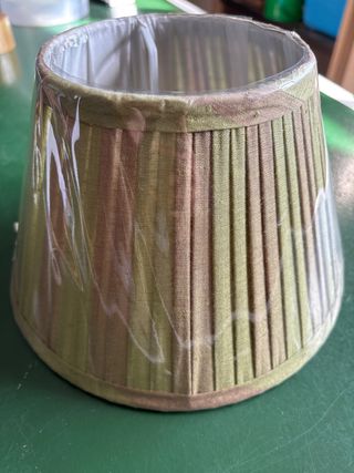 NUEVA Tulipa de seda plisada verde y marron