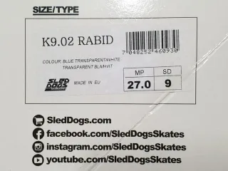 Sled Dogs K9 Rabid Talla 42 Patines Nieve Snow