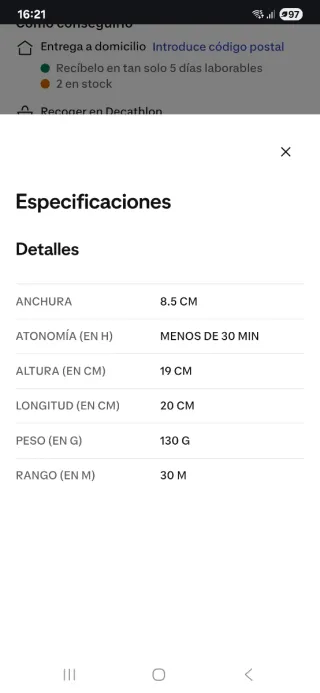Dron Denver dro170 Amarillo