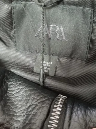 Chaqueta efecto Piel talla S Zara