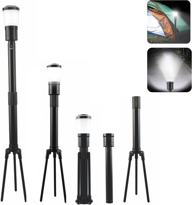 Linterna LED Camping Trípode Ajustable NUEVA