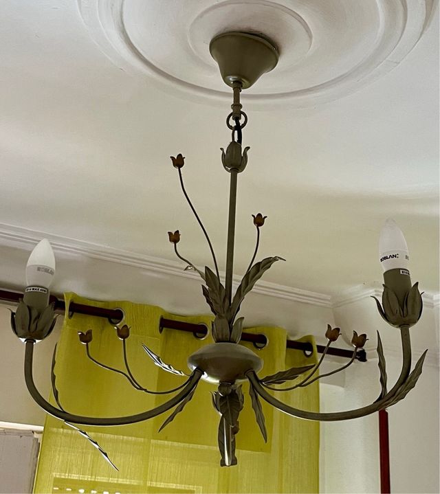 Lámpara de techo gris