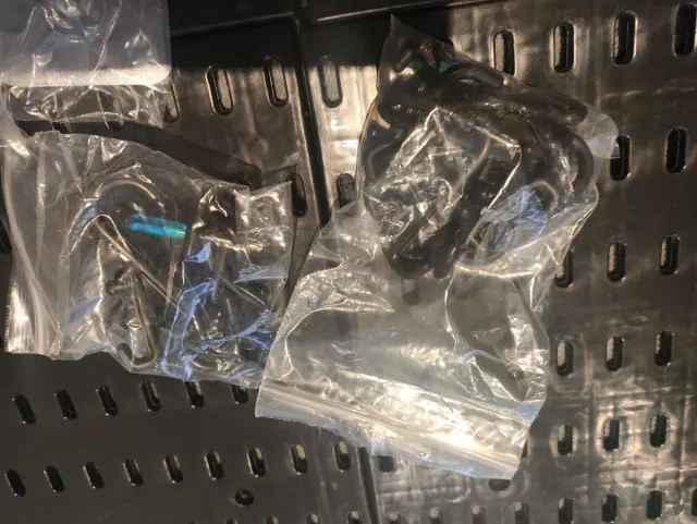 Pannello organizzatore nero in plastica