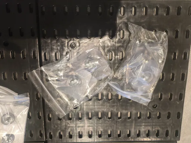 Pannello organizzatore nero in plastica