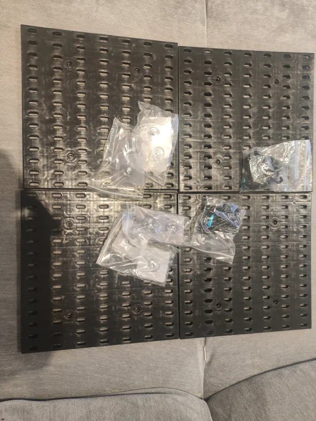 Pannello organizzatore nero in plastica