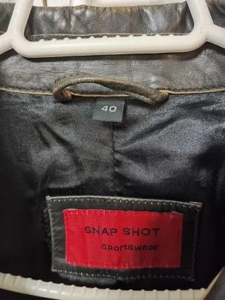 Chaqueta SNAP SHOT Mujer Talla L/40 Negra