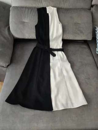 Vestido Mango Bicolor Letizia Ortiz