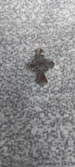 Colgante Cruz Plata y Oro