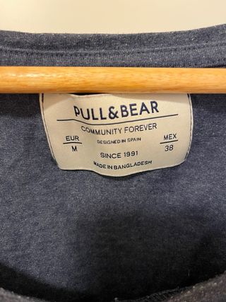 Camiseta sin mangas Pull&Bear azul M