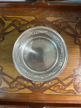 Coppia di Portabottiglie in Metallo Argentato