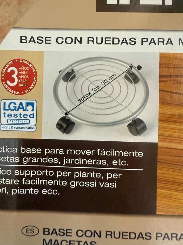 Base para macetas con ruedas Livarno