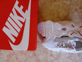 Nike Shox TL Plata y Blanco