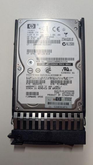 Disco Duro HP 146GB SAS 15K