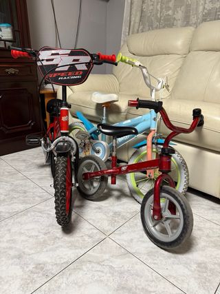 Lote 3 Bicicletas Infantiles