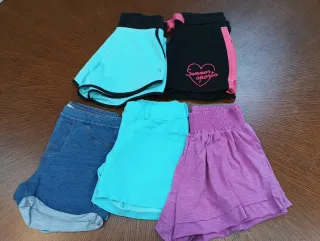 Lote 5 shorts deportivos niña T8-10