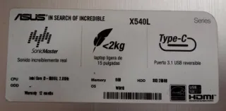 Portátil Asus 15,6"