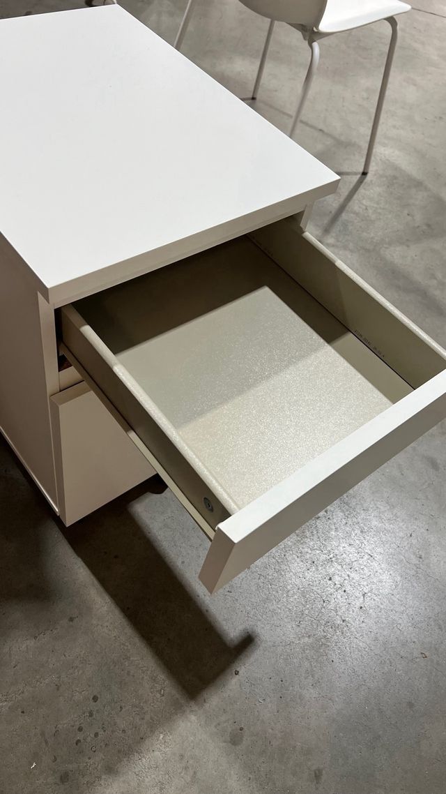 Cajonera Ikea MALM blanca 2 cajones