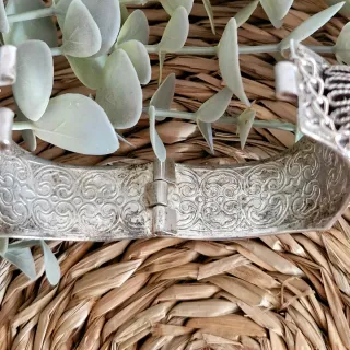 Pulsera Bereber Plata Turquesa