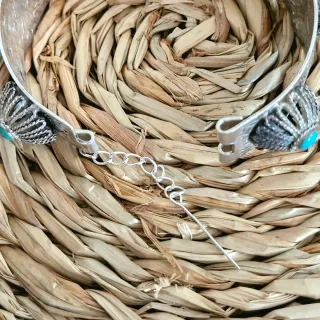 Pulsera Bereber Plata Turquesa