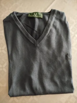 Chaleco Fred Perry Talla L Gris