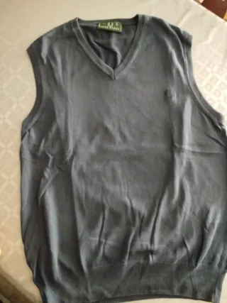 Chaleco Fred Perry Talla L Gris