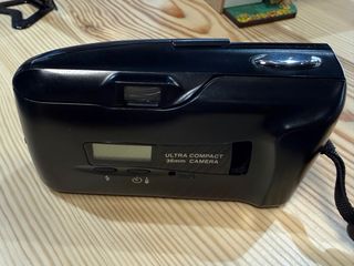 Olympus mju-II Cámara Compacta Negra anlogica 