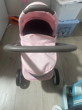 Carrito de muñecas bebé rosa