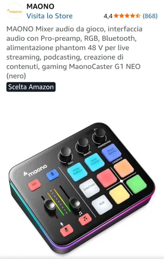 MAONO Mixer Audio MaonoCaster G1 NEO