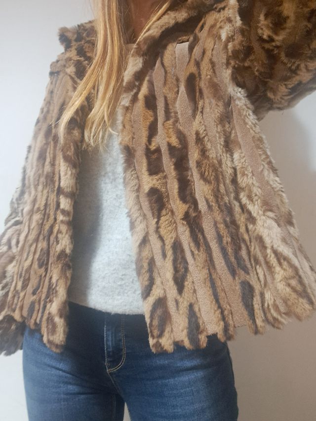 Pelliccia giacca vera pelle leopardata perfetta! 