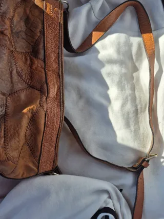Bolso piel auténtica ovino patchwork 