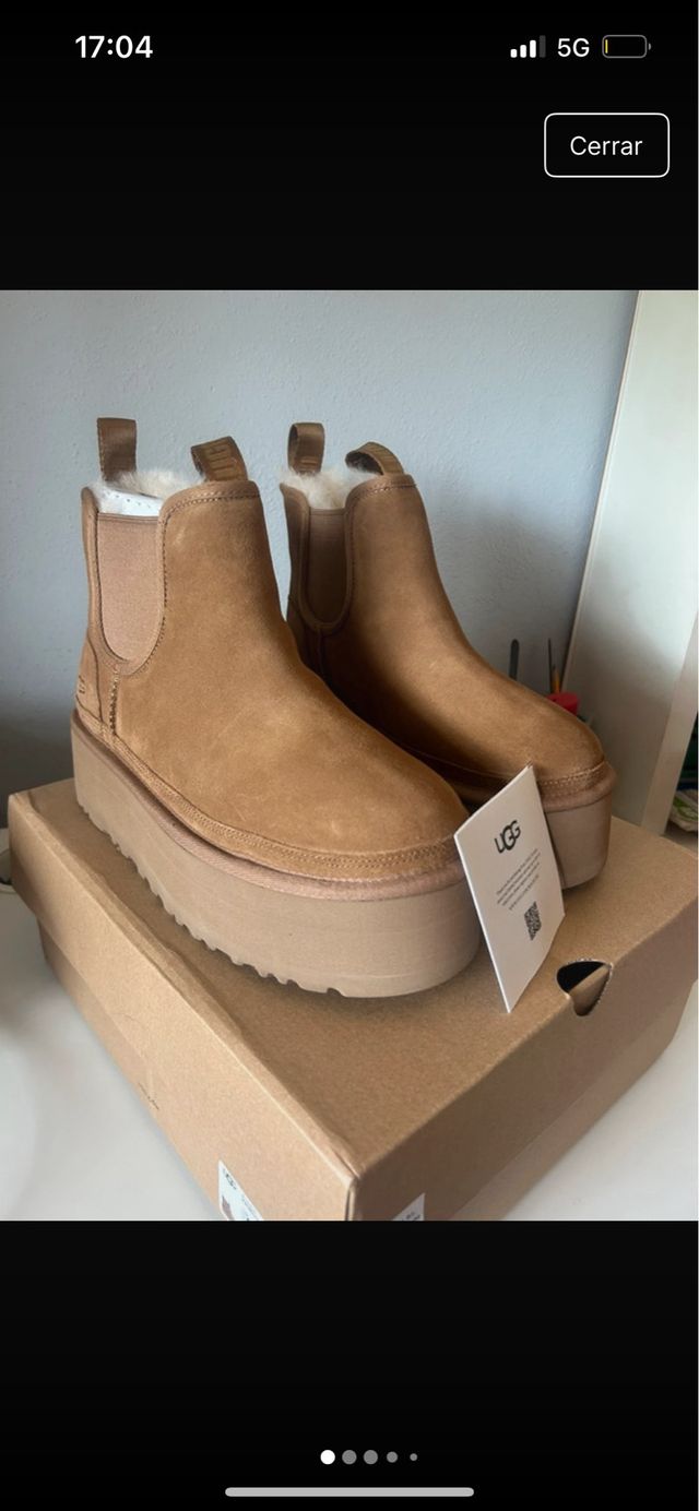 Botas UGG con plataforma marrones
