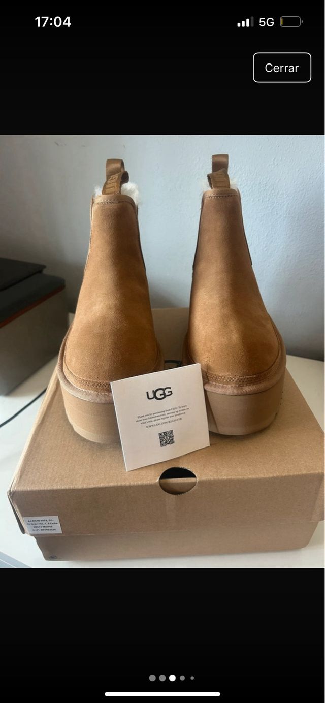 Botas UGG con plataforma marrones