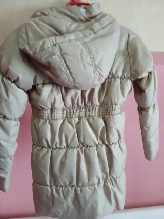 Chaqueta invierno niña beige 8 años