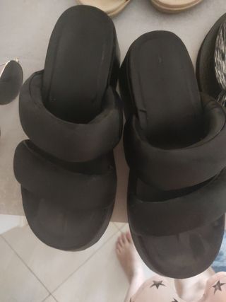 Sandalias Guess Mujer Talla 39 Doradas lote