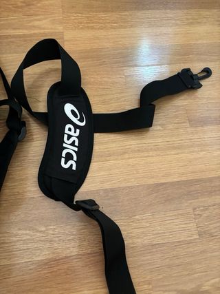 Paletero ASICS Negro y Naranja