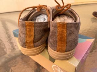 Zapatos niño piel vuelta gris ratón talla 34