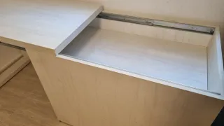 Escritorio moderno beige/blanco madera